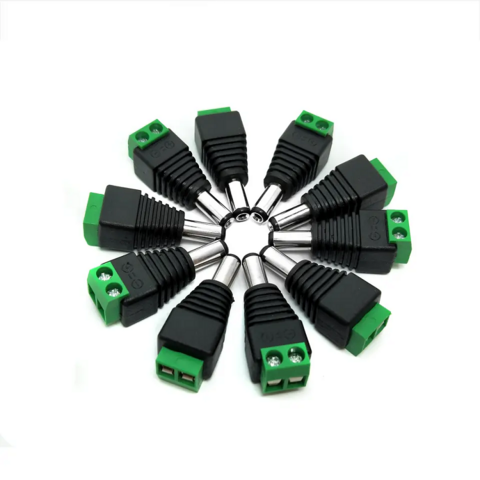 Lot Connecteurs DC 2.1×5.5 Mm Et BNC – 15 Paires DC + 10 Paires BNC, Pour CCTV, Alimentation, Vidéo - 4