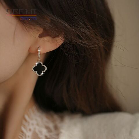 Korean Gentle Enamel Love Earrings Female 2023 New Light Luxury