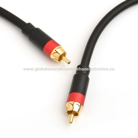   Basics 3.5mm Aux Audio Cable for Stereo Speaker or  Subwoofer with Gold-Plated Plugs, 4 Foot, Black : Electronics