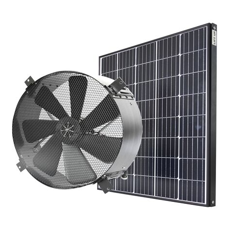 Industrial Vent Tools Hvac Air Conditioning Kit 50w Solar Panel Powered ...