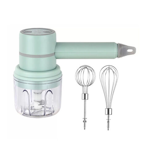 Hand Mixer Electric, 7 Speeds Selection Portable Handheld Kitchen Whisk, Lightweight Powerful Handheld Electric Mixer Stainless Steel Egg Whisk with 2