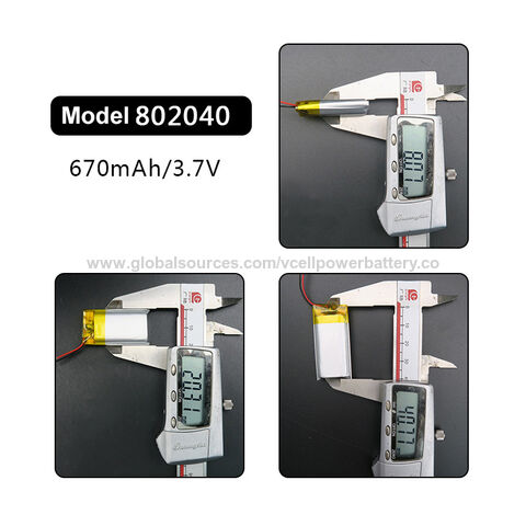 802040 700mah 3.7v Lipo Li-polymer rechargeable battery for