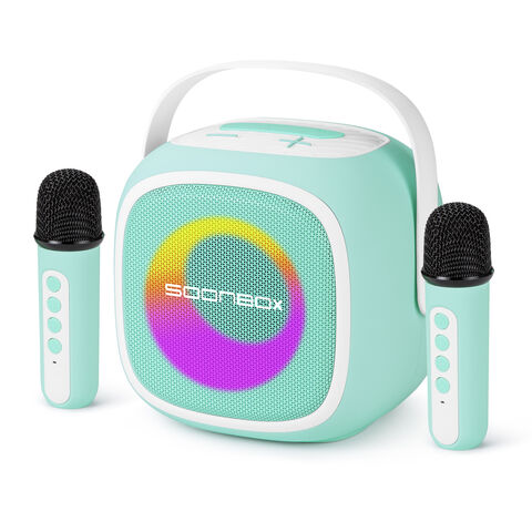 Compre Soonbox Inalámbrico Bluetooth Altavoz Niños Karaoke Altavoz Con 2  Micrófonos Inalámbricos Y Luces Dinámicas Para Fiestas Infantiles y Altavoz  Bluetooth de China por 21 USD