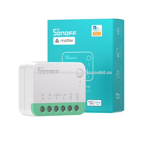 Sonoff Dual R3 2-Gang Wifi Smart Switch Interruptor with Dual Relay Power  Metering eWelink On-Off Smart switch Two Way Control