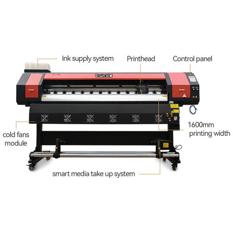 1.3m 1.6m 1.8m 6 Feet Xp600 Printhead Large Format Printer For Eco ...