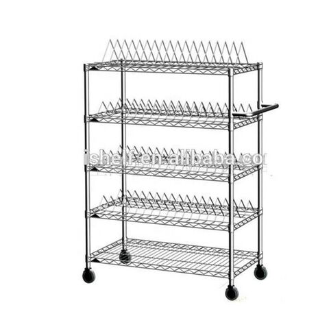 NSF & ISO approved Wire Shelving Save Drying Dish Restaurant Plate Rack Dish Storage Metal Stainless Steel Kitchen Dish Rack for sale at factory direct price