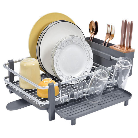 Dropship Over The Sink Dish Drying Rack, 2 Tiers Stainless Steel