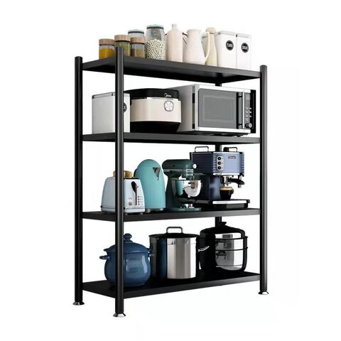 Kitchen Stainless 4-tier Organizer Storage Steel Cabinet Kitchen ...