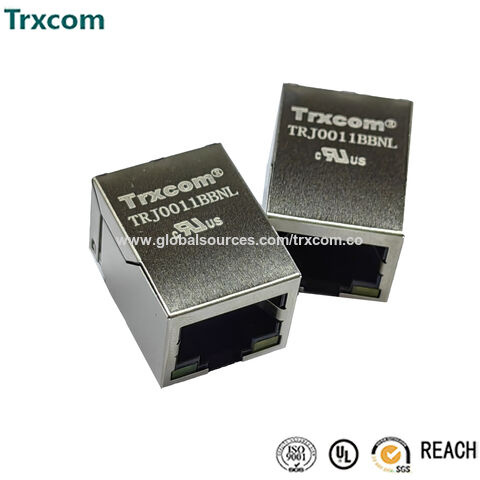 Buy Wholesale China Modular Rj45 Connector Jack With Magnetic With Led ...