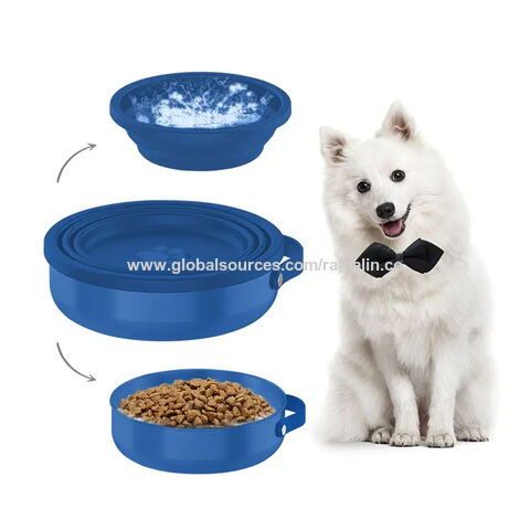 Foldable Pet Dog Bowl for Dogs CATS Slow Puppy Food Bowls Pet