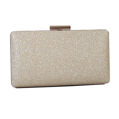 Venta al por mayor directa de fábrica, nuevo estilo de bolsos de mano brillantes hechos a mano, lujo discreto, minimalismo, bolso de noche para fiesta de mujeres for sale at factory direct price