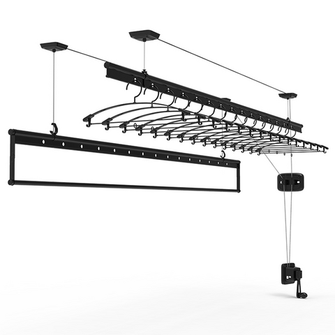 High Quality Three Pole Hand Operated Lift Balcony Ceiling Clothes ...