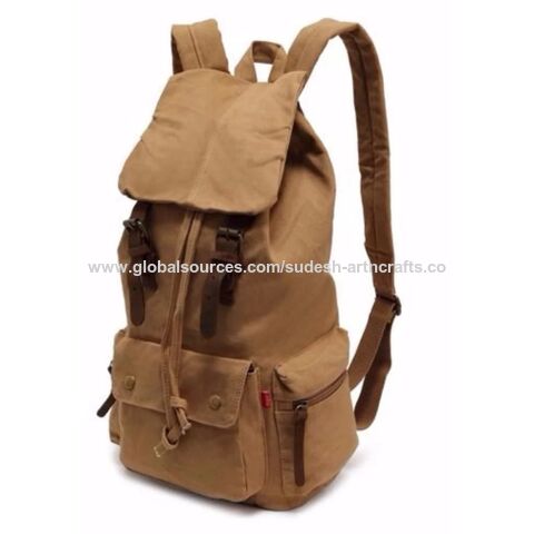Casual canvas backpack