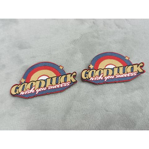 Buy Wholesale China Wholesale Manufacture Oem 3d Woven Logo Patch Label  With Rainbow And Art Font For Apparel/shoes/bags/toys/garment & Woven  Label,embroidered Label,textile Accessory