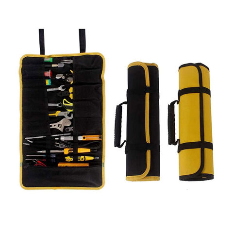 Multi-function Tool Roll Up Bag Canvas Wrench Pouch Organizer Bags