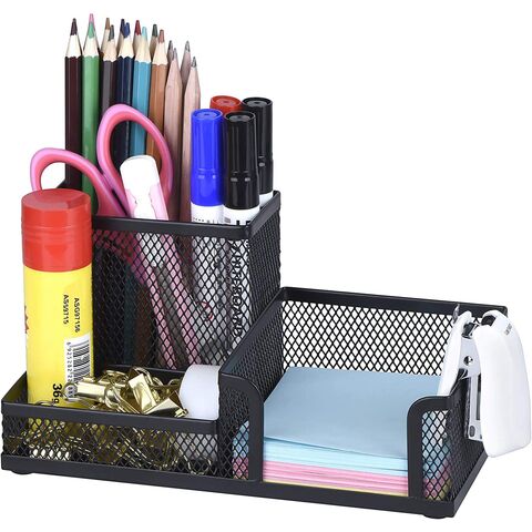 Desk Organizer Mesh Desktop Office Supplies Pen Holder Stationery