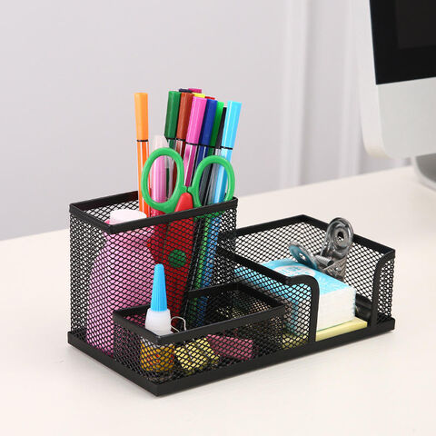 1pc Plastic Desktop Pen Holder ,Pen Organizer For Desk , Stationary  Organizer,Easy Assembly