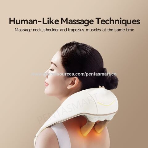 China 2022 Four Heads Neck Massager Pain Relief Low Frequency Voice  Broadcast Manufacturer and Supplier