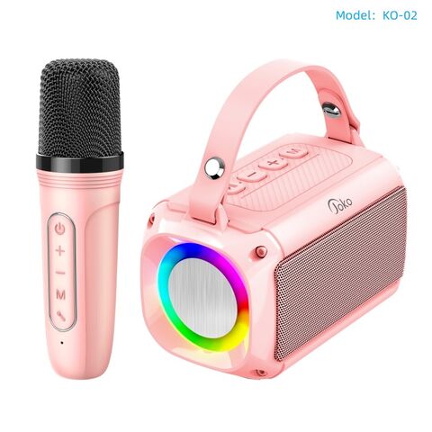 Achetez en gros Mini Cadeau Portable Karaoké Microphone Haut-parleur  Bluetooth Sans Fil Avec Led Lumière Cadeau Promotionnel Bluetooth Haut- parleur Pour La Promotion Chine et Cadeau Promotionnel à 1.99 USD