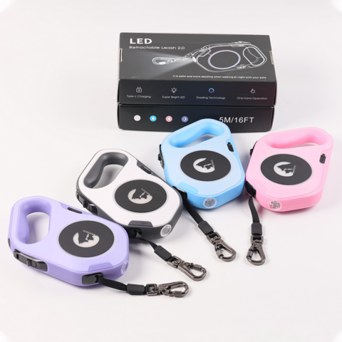 Factory Direct High Quality China Wholesale Wholesale Custom Logo  Retractable Dog Leash Stretch Durable Safety Nylon Designer Automatic Led Dog  Leash With Light $6.89 from Guangzhou Okeypets Products Co.,Ltd