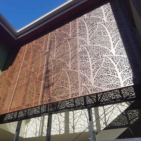Buy China Wholesale Decorative Aluinum Perforated Screen Laser Cut Leaf ...