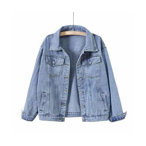 Wholesale S-3XL early autumn new plus size slight stretch single-breasted  hole pocket stylish personality high quality all-match denim jacket(without  underwear) EA007683 - Girlmerry.com