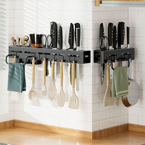 Kitchen Hook Rack Wall Wall Hangers Wall Hangers Rack Kitchen Utensils Rack  Spoon Shovel Storage Rack Dish Drying Rack Shelves - Racks & Holders -  AliExpress