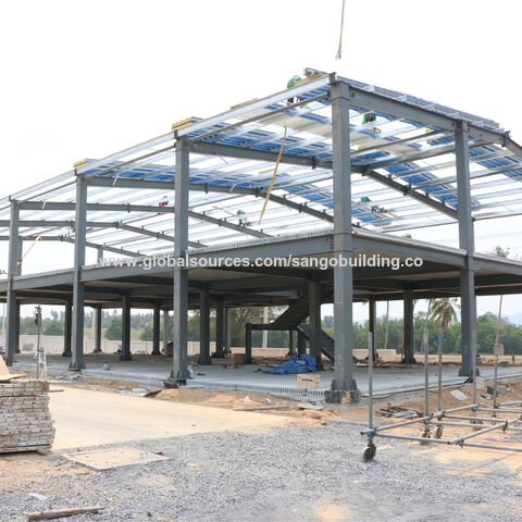 Buy Wholesale China Double Floors Galvanized Steel Structure Factory Building China Double