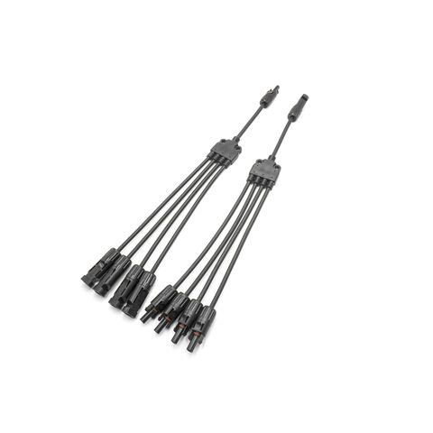 موصل الطاقة الشمسية TUV mc4 4mm2 موصل الطاقة الشمسية الكهروضوئية 1000V فرع كابل اتصال الطاقة الشمسية الذكور والنساء موصلات الألواح الشمسية MC4 for sale at factory direct price
