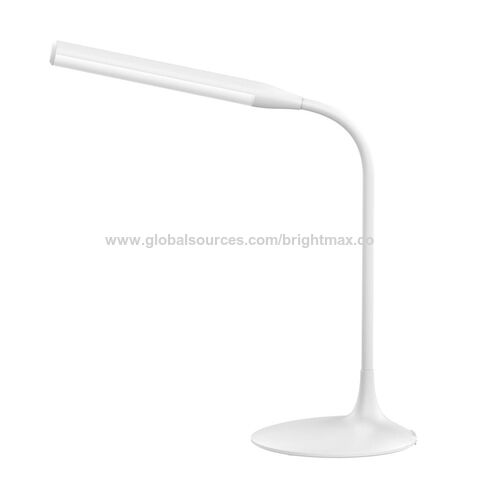  Lámpara de mesa LED, portátil, flexible, con cuello de