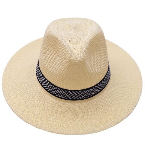 Buy China Wholesale Polyester Straw Hat For Farmer And Fishing Summer  Outdoor Men's Sun Visor Breathable Hat Men's Favorite & Summer Hat $0.75