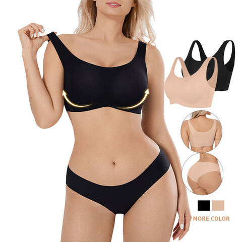 Buy Wholesale China Hexin Private Label Shapewear Breathable Tights And Bra  Sets Breathable Push Up Bra Body Shaping Bra & Push Up Bra at USD 4.4