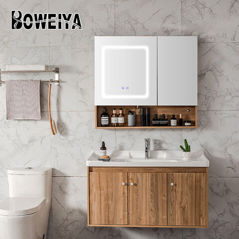 Foshan Space Under Sink Wooden Bathroom Vanity Cabinet with Mirror - China Bathroom  Cabinet, Bathroom Vanity