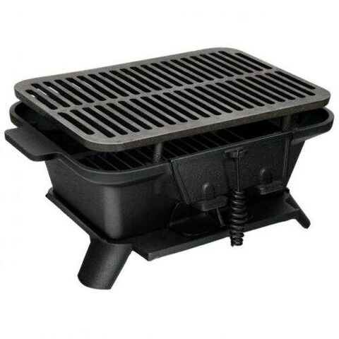 Grill Trade Portable Charcoal Grill - Mini BBQ Grill - Tabletop Grilling for Outdoor Cooking, Camping, Picnic, etc.
