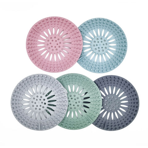 Silicone Hair Catcher Shower Drain Covers Hair Stopper for
