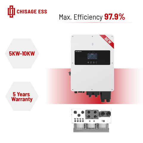 5kw 6kw 8kw 10kw 48v Pure Sine Wave Output Grid Tie Off Grid Single ...