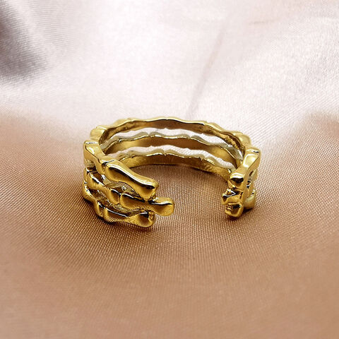 Gold Plated Butterfly Rings Set Multiple Designs Heart Alloy Finger Rings -  China Rings and Jewelry price