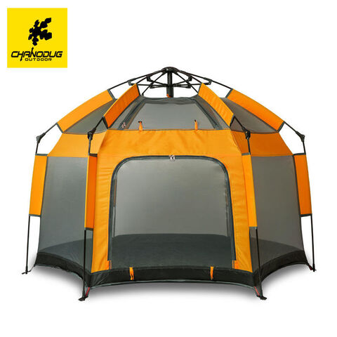 Hydraulic tent outlet