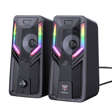 Onikuma G6 2.0 Usb Computer Gaming Speaker With Cool Rgb Light For