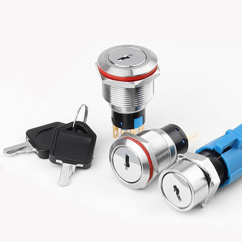 Wdele 16mm 19mm 22mm Metal Rotary Push Button Brass 2-3 Position ...