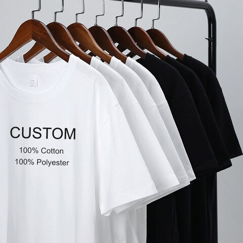 White T Shirt Custom Plain Tshirts