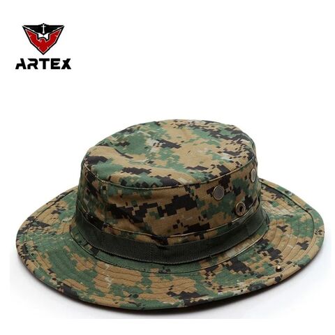 China Factory OEM Custom Logo Printed Camouflage Fishing Hat with