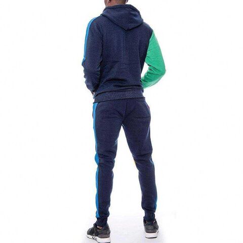 Factory Wholesale Multicolor Block Stitching Irregular Hoodie And