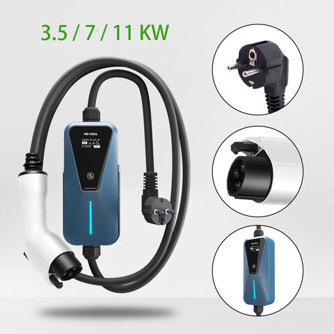 16A IP67 EVSE ev charger type 2 chademo charger wallbox portable charger