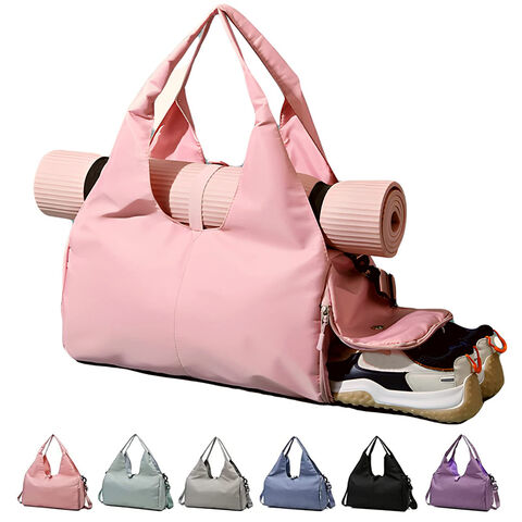 Workout bag with yoga mat holder sale