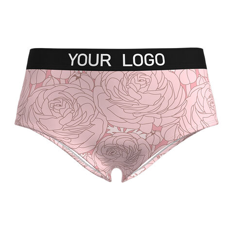 Factory Direct High Quality China Wholesale Custom Your Design Brand Name  Girl Boxer Shorts Patterned Printing Underwear Boy Shorts Panties For Women  $4.3 from Ystar Underwear Co.,Ltd