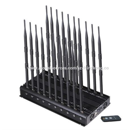 16 Bands Jammer for 3G 4G, GPS, WiFi, RF VHF UHF & Car LoJack - Jammers Pro