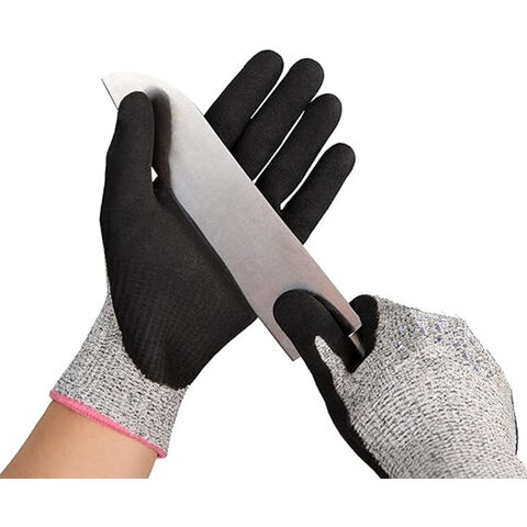 Wholesale Cut Resistant Gloves,black Safety Work Gloves Pu Palm Coated  Gloves Seamless Knit Nylon Gloves Power Grip - Expore China Wholesale Safety  Gloves and Nylon Gloves, Cut Resistant Gloves, Nylon Cut Resistant