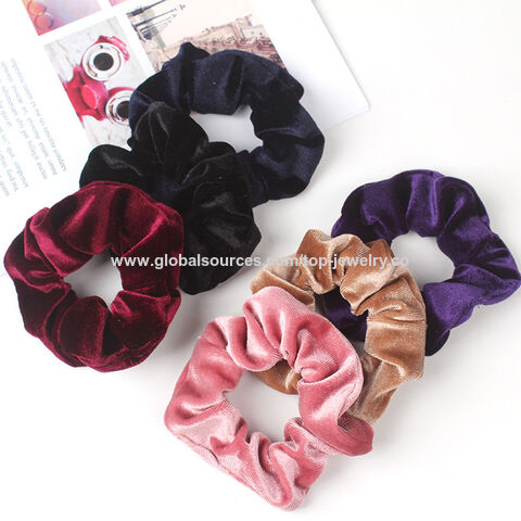 Buy Wholesale China Free Sample Velvet Scrunchie Women Girls