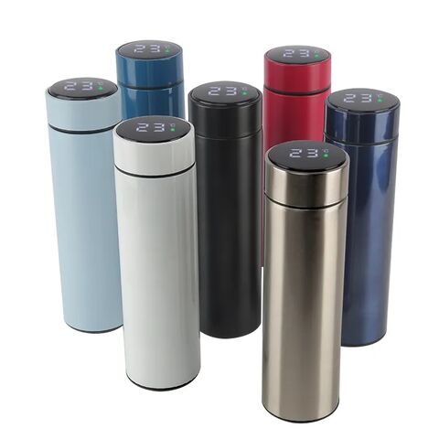 Tea Infuser Vacuum Flask Temperature Led Display 450Ml Insulated